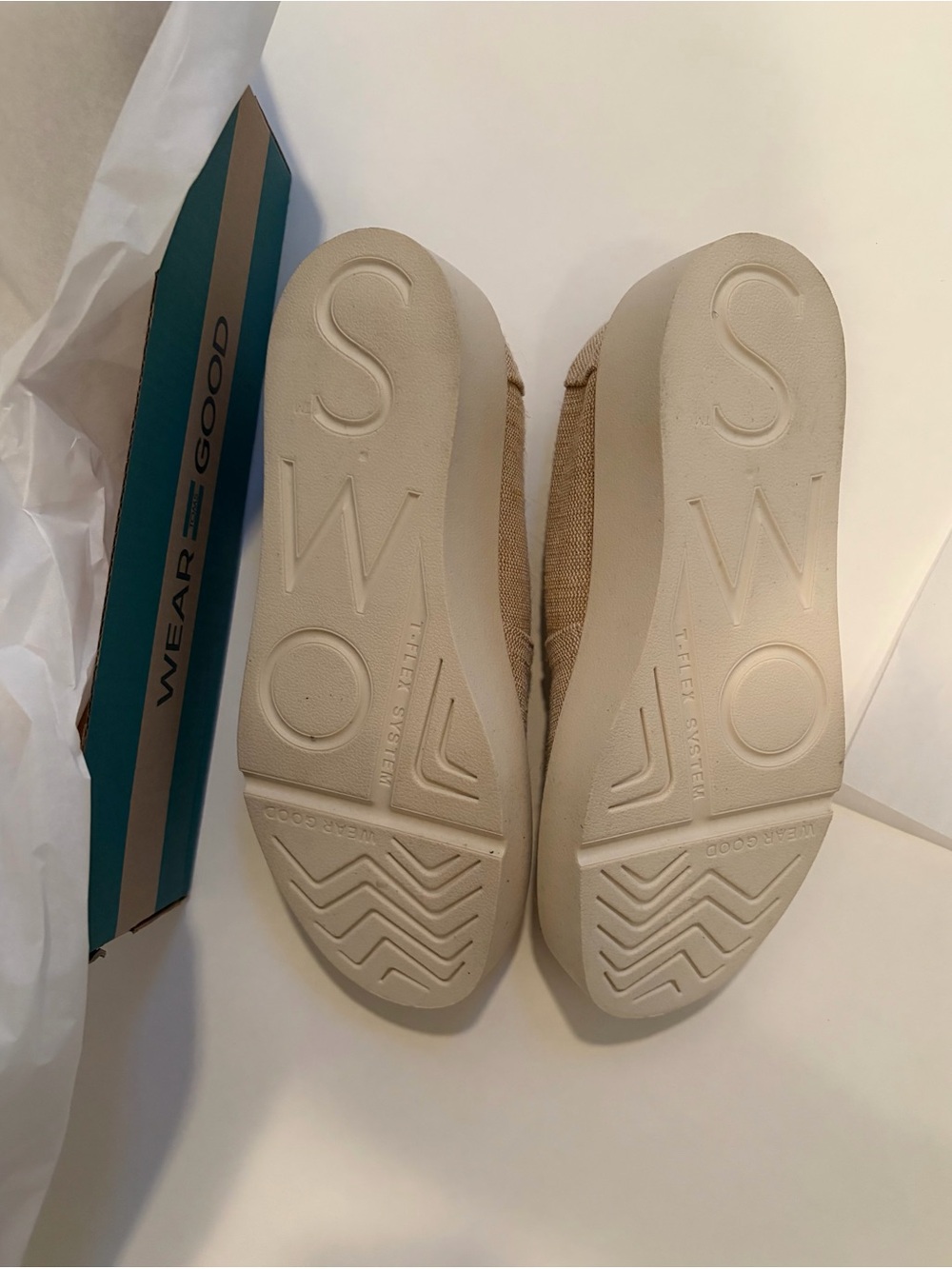 Toms Verona Slip On Natural Undyed Heritage New in box size 6.5 medium NWT - Picture 5 of 14